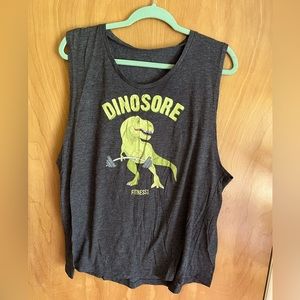 Fitness Tee Co. Dinosaur Tank Top Size XXL